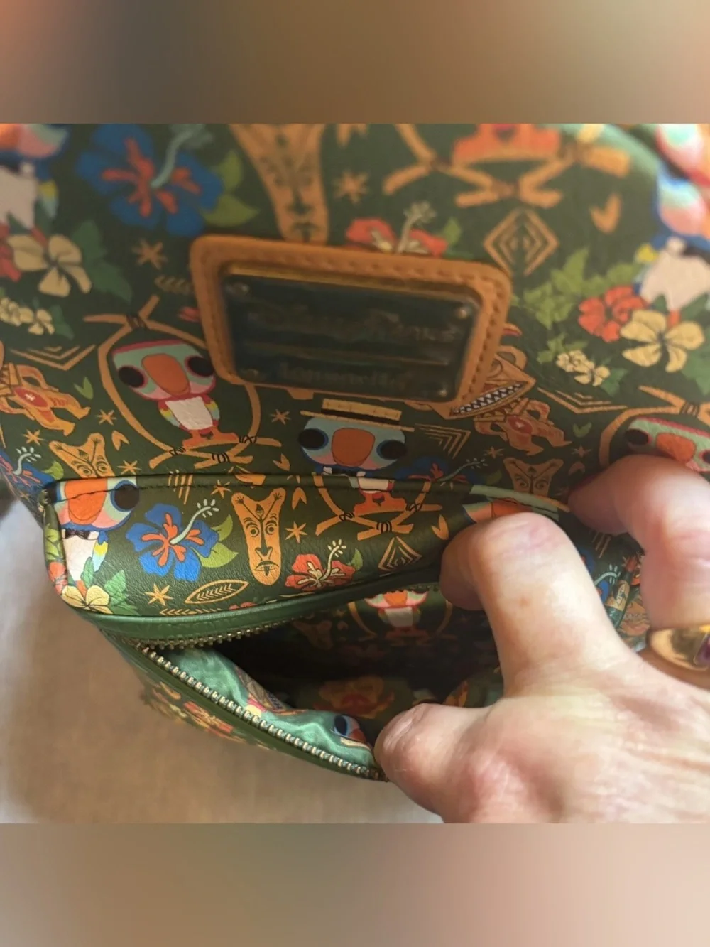 Disney Parks Disney World Enchanted Tiki Room Loungefly Backpack GUC💚Retired